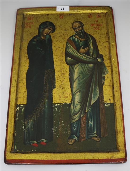 A modern decorative icon, 60 x 39cms